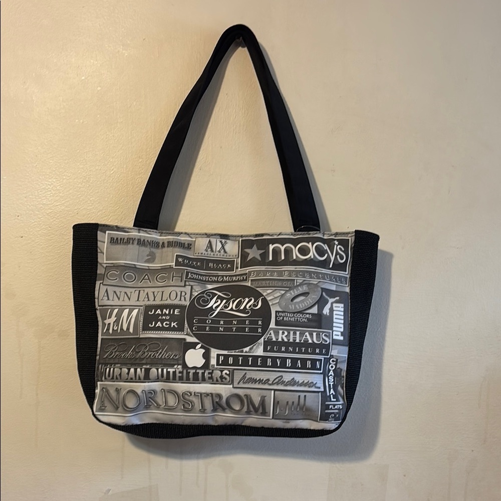 Black and Gray Tote Bag